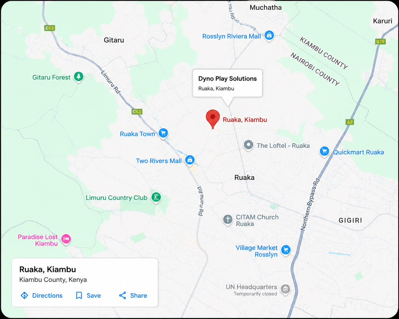 Service Area Map